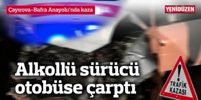 Çayırova-Bafra Anayolu’nda kaza