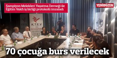 70 çocuğa burs verilecek