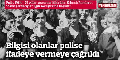 Bilgisi olanlar polise ifadeye vermeye çağrıldı