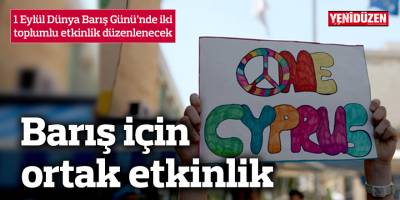 1 Eylül'de barış için ortak etkinlik