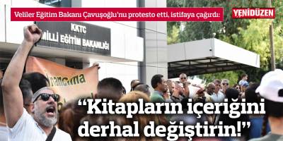 Veliler eylemde: Kitapların içeriğini derhal değiştirin!