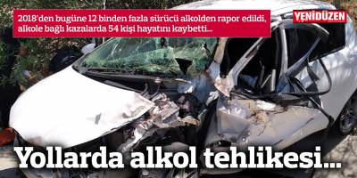Yollarda alkol tehlikesi…