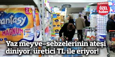 Yaz meyve-sebzelerinin ateşi diniyor, üretici TL ile eriyor!