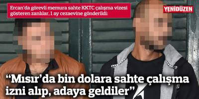 “Mısır’da bin dolara sahte çalışma izni alıp, adaya geldiler”