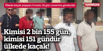 Ülkede kaçak yaşayan 14 zanlı, 20 gün tutuklu kalacak