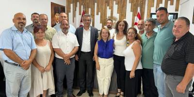 CTP heyeti, Muhtarlar Birliği’ni ziyaret etti: Muhtarlarla diyalog artarak devam edecek