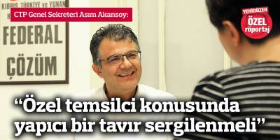 “Özel temsilci konusunda yapıcı bir tavır sergilenmeli”