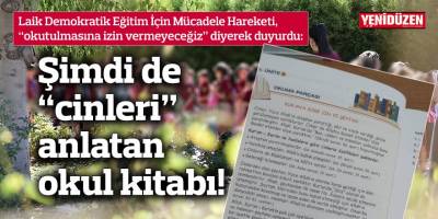 Şimdi de “cinleri” anlatan okul kitabı!