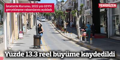 Yüzde 13.3 reel büyüme kaydedildi