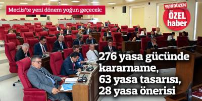 Meclis’te yeni dönem yoğun geçecek