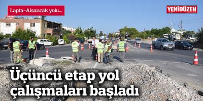 Girne-Alsancak üçüncü etap yol çalışmaları başladı