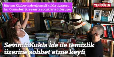 Sevimli Kukla İde ile temizlik üzerine sohbet etme keyfi