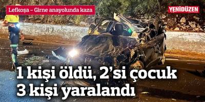 1 kişi öldü, 2’si çocuk 3 kişi yaralandı