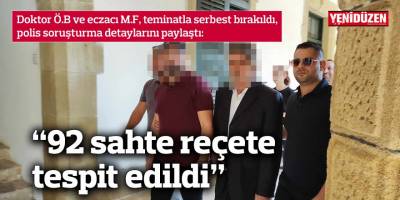 Doktor Ö.B ve eczacı M.F, teminatla serbest bırakıldı