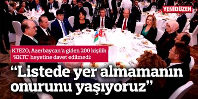 KTEZO, Azerbaycan’a giden 200 kişilik ‘KKTC’ heyetine davet edilmedi