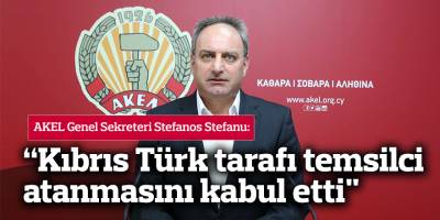 “Kıbrıs Türk tarafının temsilci  atanmasını kabul ettiği bilgisi aldık"