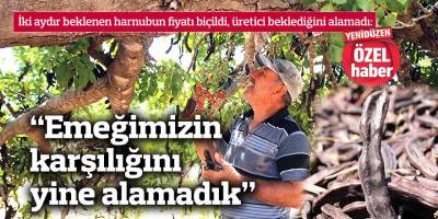 İki aydır beklenen harnubun fiyatı biçildi, üretici beklediğini alamadı