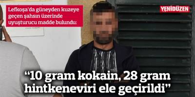 Lefkoşa’da güneyden kuzeye geçen şahsın üzerinde uyuşturucu madde bulundu