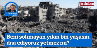 Beni sokmayan yılan bin yaşasın, dua ediyoruz yetmez mi?