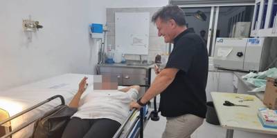 Arıklı'nın kullandığı araç hastane önünde yayaya çarptı