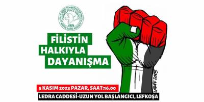 Filistin’e destek eylemi yapılacak