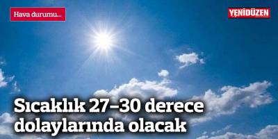Hava ılık ve nemli geçecek…