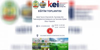 Tarıma yönelik 3 konu başlığında eğitim verilecek