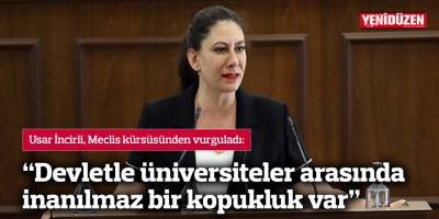 “Devletle üniversiteler arasında inanılmaz bir kopukluk var”