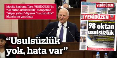 “Usulsüzlük yok, hata var”