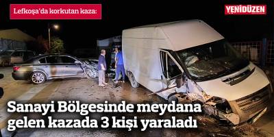 Sanayi Bölgesi'nde kaza: 3 yaralı