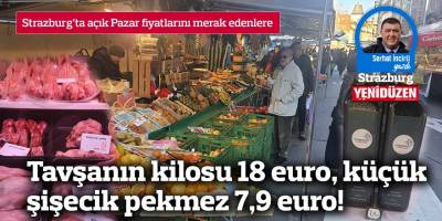 Strazburg’ta açık Pazar fiyatlarını merak edenlere