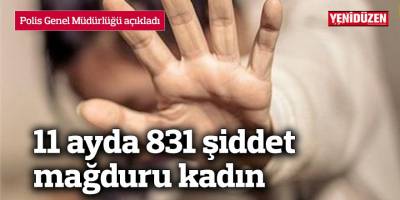11 ayda 831 şiddet mağduru kadın