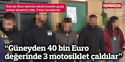 Kıbrıslı Rum işletme sahibi kuzeye geçip polise şikayetçi oldu, 5 kişi tutuklandı