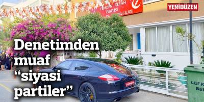 Denetimden muaf “siyasi partiler”