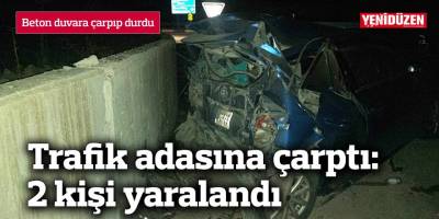 Beton duvara çarpıp durdu