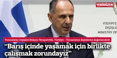 "Barış içinde yaşamak için birlikte çalışmak zorundayız"
