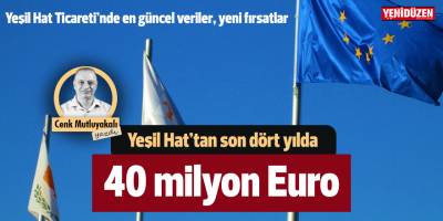Yeşil Hat’tan son dört yılda 40 milyon Euro