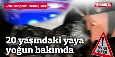 Dikkatsiz sürücü yayaya çarptı, 20 yaşındaki yaya yoğun bakımda