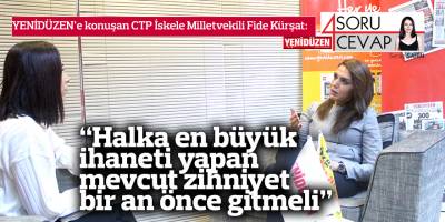 “Halka en büyük ihaneti yapan mevcut zihniyet bir an önce gitmeli”