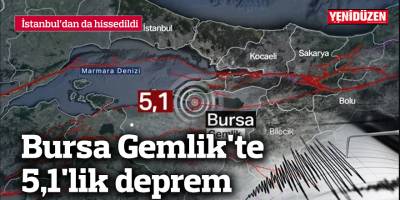 Bursa Gemlik'te 5,1'lik deprem | İstanbul'da da hissedildi