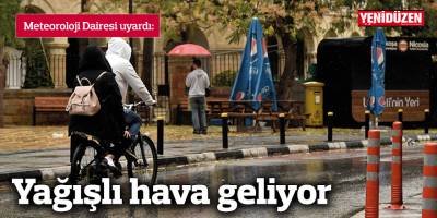 Yağışlı hava geliyor