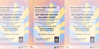 70’den fazla tablo, çizim, kolaj ve fotoğraf İnsan Hakları Günü'nü onurlandıracak