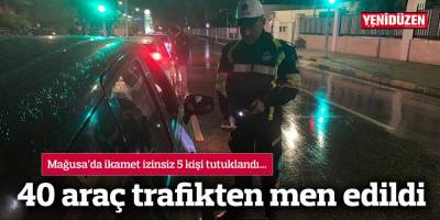 Mağusa’da ikamet izinsiz 5 kişi tutuklandı…