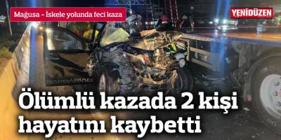 Mağusa - İskele yolunda feci kaza