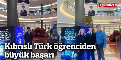 Kıbrıslı Türk öğrenciden büyük başarı