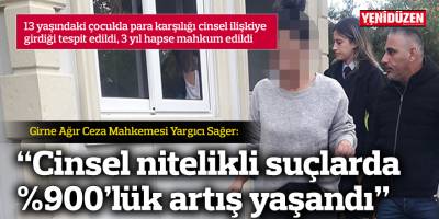“Cinsel nitelikli suçlarda %900’lük artış yaşandı”