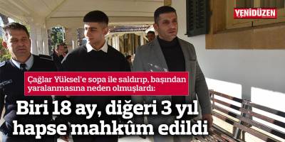 Biri 18 ay, diğeri 3 yıl hapse mahkûm edildi