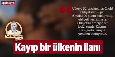 Kayıp bir ülkenin ilanı!