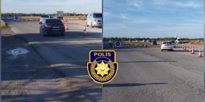 Mağusa-Karpaz anayolunun bir bölümü yol çalışması nedeniyle trafiğe kapatıldı