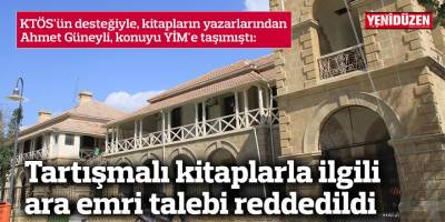 Tartışmalı kitaplarla ilgili ara emri talebi reddedildi